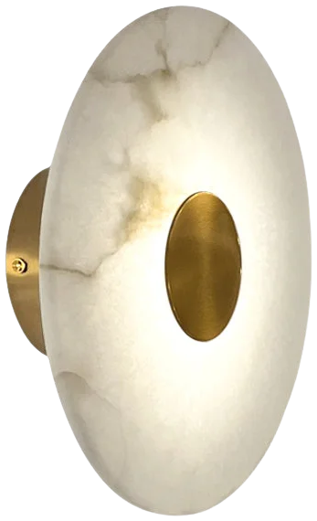 Aplique alabastro bronce antiguo Ø25cm LED 5W - ONAP0069