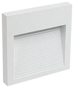 Apliqué aluminio blanco exterior IP 65 9x9 cm LED 3W - MUAP0021