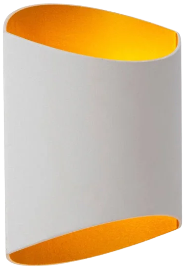 Apliqué aluminio blanco oro mate 16x8x18 cm G9 - LUAP0158