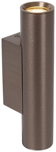 Aplique aluminio Café metalizado Ø4x6,2x18 cm 2xGU10 (MR11) - LUAP0185