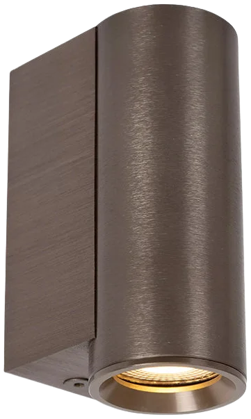Aplique aluminio café metalizado Ø4x6,2x9 cm 1xGU10 (MR11) - LUAP0184