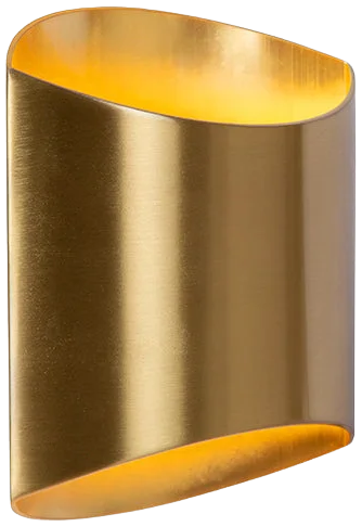 Apliqué aluminio oro mate 16x8x18 cm G9 - LUAP0129