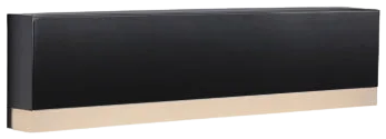 Apliqué aluminio negro 44x8,5 cm LED 9W - WLAP0015
