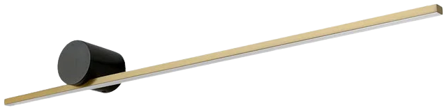 Apliqué lineal aluminio negro oro luz indirecta 90 cm LED - TOAP0045