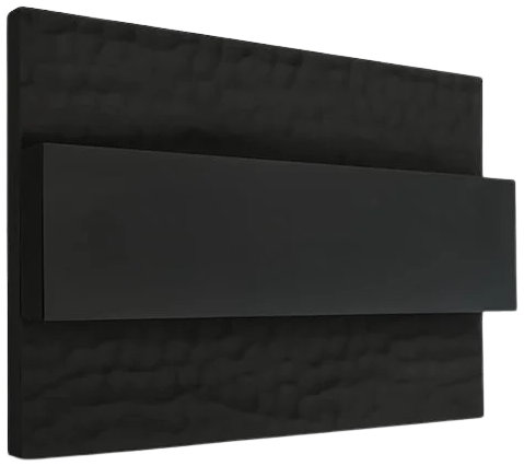 Apliqué madera nativa calada negro LED 10W - ZIAP0004