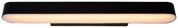 Apliqué metal acrílico opal negro 60 cm LED 9W - LUAP0137