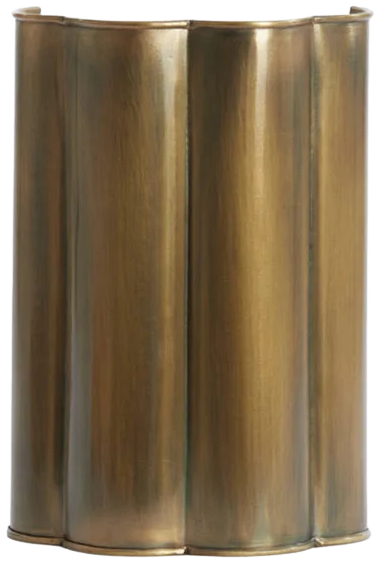 Apliqué metal bronce envejecido 21x11,5x30,5 cm E27 - LLAP0087