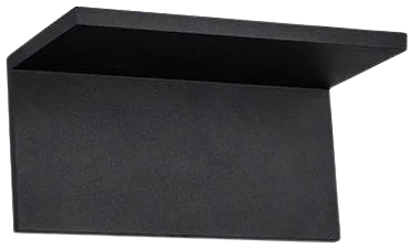 Apliqué metal negro luz indirecta 20 x 10 cm LED 12W - TOAP0025