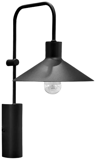 Aplique metal negro Ø20x30x40 cm E27 - LGAP0132