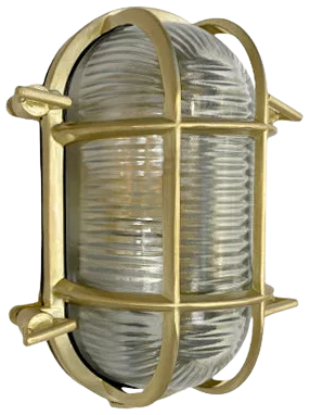 Apliqué metal vidrio bronce envejecido exterior IP44 15x19 cm E27 - LGAP0003