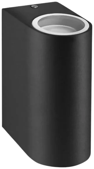 Apliqué negro bidireccional interior/exterior 2 luces GU10 - DLAP0004