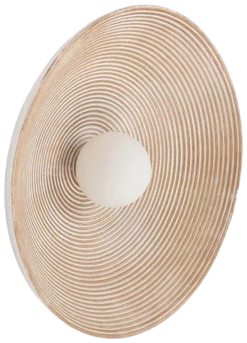Aplique resina beige G4 Ø26 cm - TOAP0077