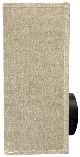 Aplique textil natural natural 10x25 cm E27 - ILAP0006