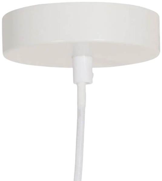 Baldequin metal Blanco Ø12x2,0 cm 1 luz - MKRP0007