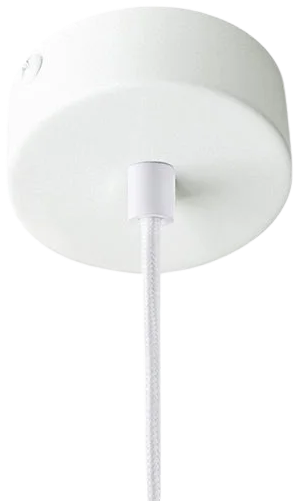 Baldequín metal blanco redondo Ø8x3 cm 1 luz - CXBD0003
