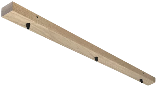 Base de madera para lámpara colgante 120cm 3 perforaciones a 8X50X8 - RBBR0006