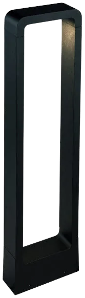 Farol aluminio negro exterior 15,5x70 cm LED 7W - MUFA0002