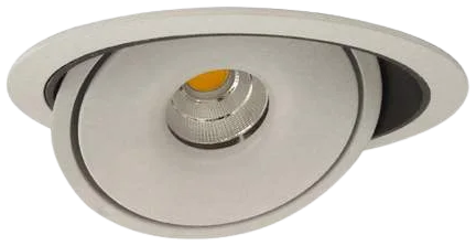 Foco aluminio embutido basculante corte Ø 16,5 cm LED 12W - MUFO0010