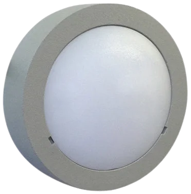 Foco aluminio gris Ø9x2x9 cm 12W LED - LDFO0027