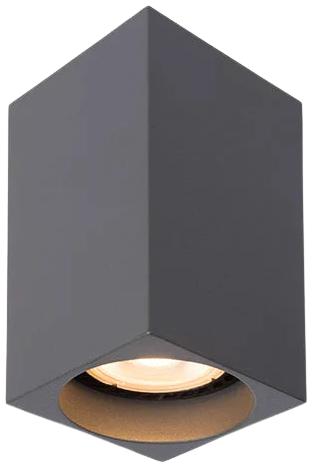 Foco de techo aluminio gris 5,5x10 GU10 - LUFO0028