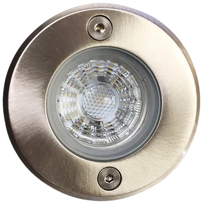 Foco embutido aluminio inyectado cromo piso exterior corte Ø 6,5 cm LED 3 W - MUFO0024