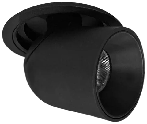 Foco embutido aluminio negro 9x10 cm dimer 2700k 9W - TOFO0111