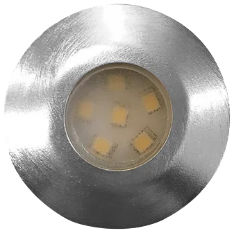 Foco embutido aluminio vidrio piso corte Ø 3,5 directo 12V cm LED 1 W - MUFO0123