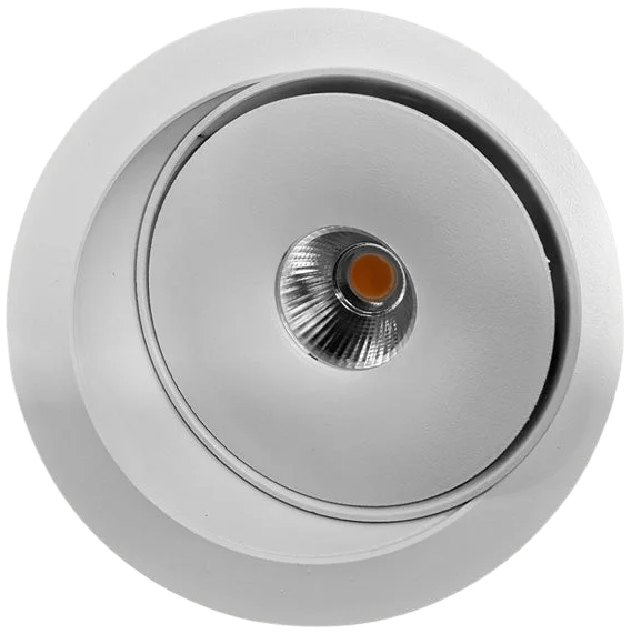 Foco embutido basculante aluminio blanco dimeable Ø12 cm LED 9W - TOFO0080