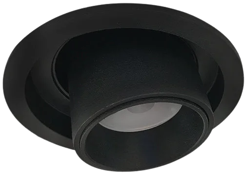 Foco embutido basculante dimeable metal negro Ø 4,5 cm LED 10W - TOFO0039