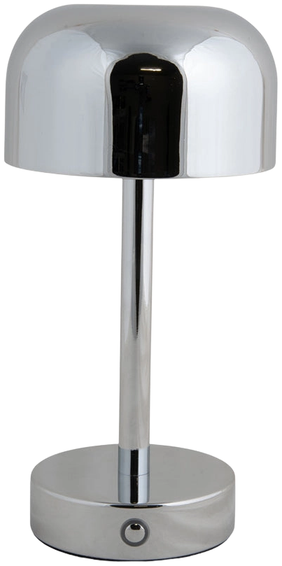 Lámpara sobremesa metal recargable cromo 24,5cm LED - PGLS0062
