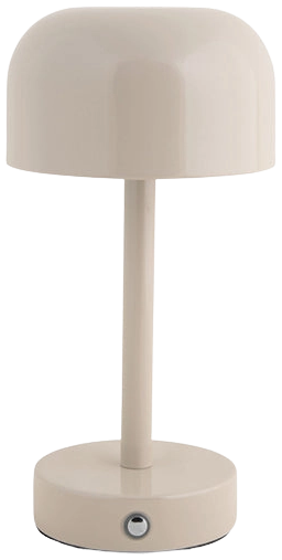 Lámpara sobremesa metal beige 24,5 cm E27 - PGLS0060