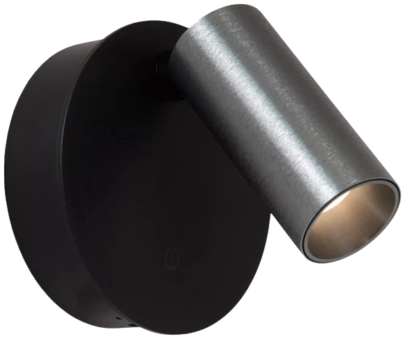 Aplique aluminio gris metalizado dimeable tactil Ø8,1x5.9x6.5 cm 2W LED - LUAP0187