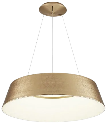 Lámpara colgante resina dorado difusor policarbonato dim Ø 60 cm LED 50W - OYLC0016