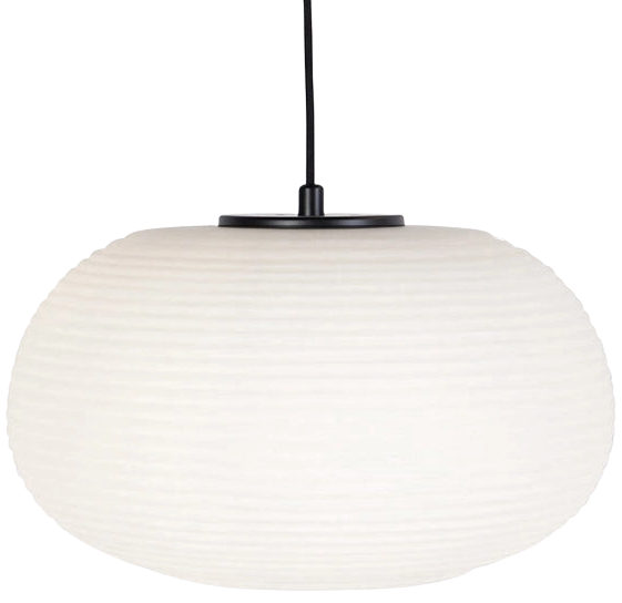 Lámpara colgante vidrio opal Ø35 cm E27 - LGLC0141