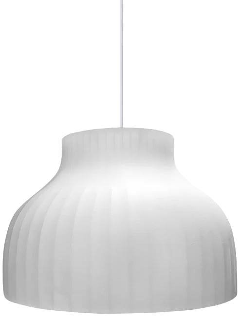 Lámpara colgante seda blanco Ø60x40 cm E27 - TOLC0016