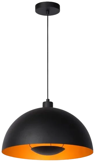 Lámpara colgante metal negro Ø40 cm E27 - LULC0215