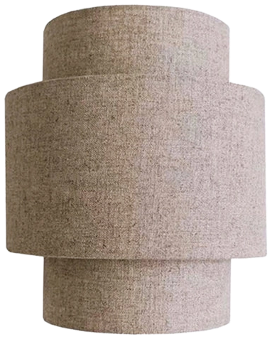Apliqué lino taupe 24x30 cm E27 - OPAP0001
