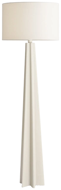 Lámpara de pie metal beige mate Ø20x124 cm E27 - LLLP0091