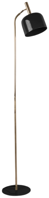 Lámpara de pie metal negro dorado Ø26x164 cm E27 - PGLP0010