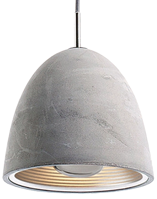 Lámpara colgante concreto interior aluminio Ø31x30 cm E27 - SELC0004