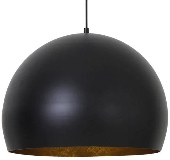 Lámpara colgante metal negro mate oro Ø45 cm E27 - LLLC0355