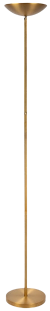 Lampara de pie metal oro mate Ø25,4x53,2x1,80 cm dimeable 20W LED - LULP0092