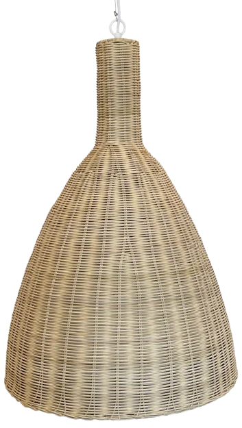 Lámpara de colgar ratán natural Ø60x89 cm E27 - LGLC0155