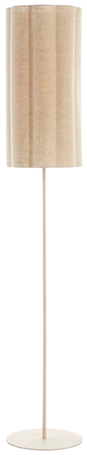 Lámpara de pie Ø30x165 cm natural+crema - LLLP0083