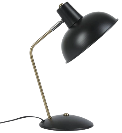 Lámpara sobremesa metal negro bronce Ø19x37,5 cm E14 - PGLS0016