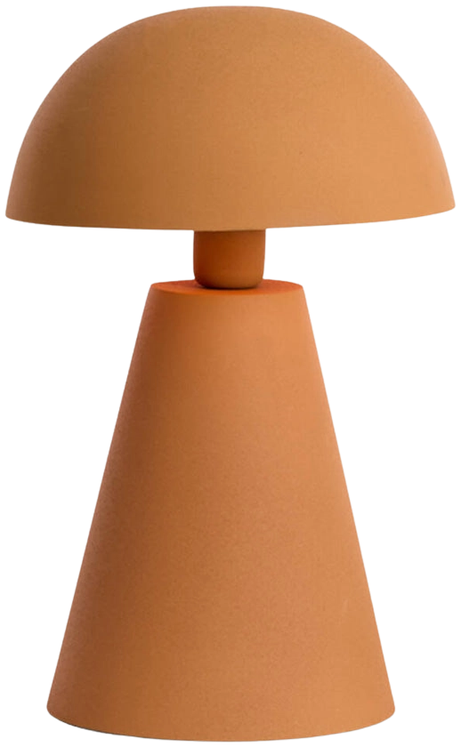 Lámpara de mesa metal naranja mate Ø26x41 cm E27 - LLLS0388