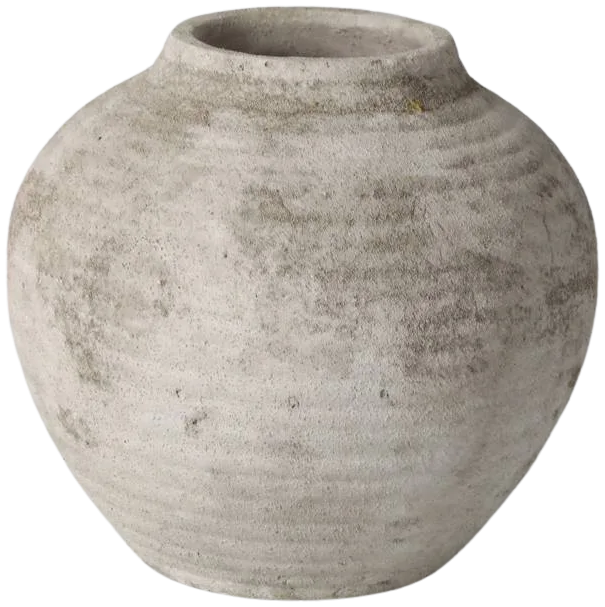 Jarrón de Cerámica Con Relieve - Agave