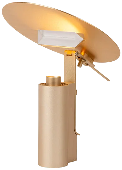 Lámpara de mesa acero oro mate Ø20 cm LED 7W - LULS0208