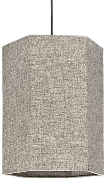 Lámpara colgante lino natural Ø22 cm E27 - OPLC0067
