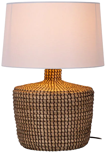 Lámpara de mesa hierba marina natural Ø35x48 cm E27 - LULS0193